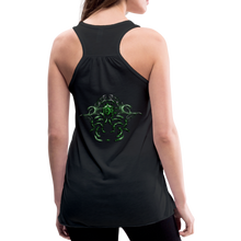 Carica l&#39;immagine nel visualizzatore di Gallery, Modusa Serpenta Pink Women&#39;s Flowy Tank Top by Bella - black