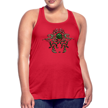 Carica l&#39;immagine nel visualizzatore di Gallery, Modusa Serpenta Pink Women&#39;s Flowy Tank Top by Bella - red