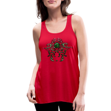Carica l&#39;immagine nel visualizzatore di Gallery, Modusa Serpenta Pink Women&#39;s Flowy Tank Top by Bella - red