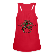 Carica l&#39;immagine nel visualizzatore di Gallery, Modusa Serpenta Pink Women&#39;s Flowy Tank Top by Bella - red