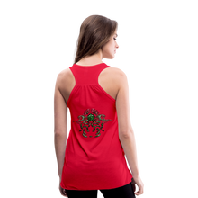 Carica l&#39;immagine nel visualizzatore di Gallery, Modusa Serpenta Pink Women&#39;s Flowy Tank Top by Bella - red