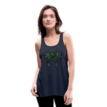 Carica l&#39;immagine nel visualizzatore di Gallery, Modusa Serpenta Pink Women&#39;s Flowy Tank Top by Bella - navy