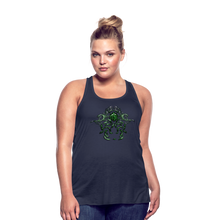 Carica l&#39;immagine nel visualizzatore di Gallery, Modusa Serpenta Pink Women&#39;s Flowy Tank Top by Bella - navy