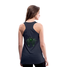 Carica l&#39;immagine nel visualizzatore di Gallery, Modusa Serpenta Pink Women&#39;s Flowy Tank Top by Bella - navy