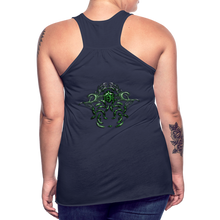 Carica l&#39;immagine nel visualizzatore di Gallery, Modusa Serpenta Pink Women&#39;s Flowy Tank Top by Bella - navy