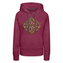 Indlæs billede til gallerivisning Crest 1 Women’s Premium Hoodie - burgundy