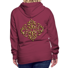 Indlæs billede til gallerivisning Crest 1 Women’s Premium Hoodie - burgundy
