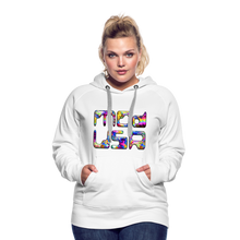 Indlæs billede til gallerivisning Mod-USA 2 Rave Women’s Premium Hoodie - white