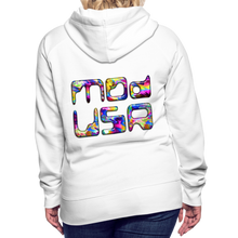 Indlæs billede til gallerivisning Mod-USA 2 Rave Women’s Premium Hoodie - white
