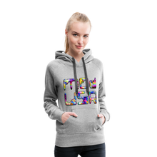 Indlæs billede til gallerivisning Mod-USA 2 Rave Women’s Premium Hoodie - heather grey