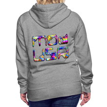 Indlæs billede til gallerivisning Mod-USA 2 Rave Women’s Premium Hoodie - heather grey