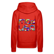 Indlæs billede til gallerivisning Mod-USA 2 Rave Women’s Premium Hoodie - red