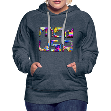 Indlæs billede til gallerivisning Mod-USA 2 Rave Women’s Premium Hoodie - heather denim