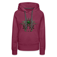 Afbeelding in Gallery-weergave laden, Modusa Serpenta Women’s Premium Hoodie - burgundy