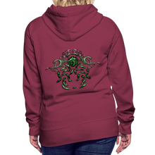 Afbeelding in Gallery-weergave laden, Modusa Serpenta Women’s Premium Hoodie - burgundy