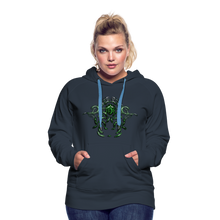 Afbeelding in Gallery-weergave laden, Modusa Serpenta Women’s Premium Hoodie - navy