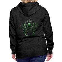 Afbeelding in Gallery-weergave laden, Modusa Serpenta Women’s Premium Hoodie - charcoal grey