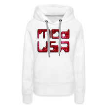 Indlæs billede til gallerivisning Modusa Mars 1 Women’s Premium Hoodie - white