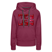 Indlæs billede til gallerivisning Modusa Mars 1 Women’s Premium Hoodie - burgundy