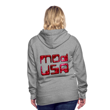 Indlæs billede til gallerivisning Modusa Mars 1 Women’s Premium Hoodie - heather grey