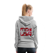 Indlæs billede til gallerivisning Modusa Mars 1 Women’s Premium Hoodie - heather grey