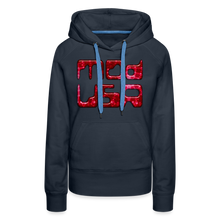Indlæs billede til gallerivisning Modusa Mars 1 Women’s Premium Hoodie - navy