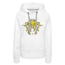 Indlæs billede til gallerivisning Modusa Raw Gold 1 Women’s Premium Hoodie - white