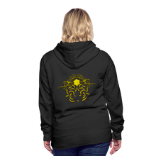 Indlæs billede til gallerivisning Modusa Raw Gold 1 Women’s Premium Hoodie - black