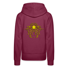 Indlæs billede til gallerivisning Modusa Raw Gold 1 Women’s Premium Hoodie - burgundy