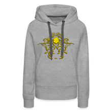 Indlæs billede til gallerivisning Modusa Raw Gold 1 Women’s Premium Hoodie - heather grey
