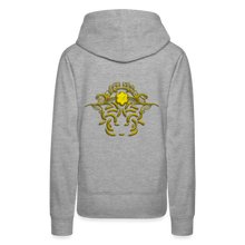 Indlæs billede til gallerivisning Modusa Raw Gold 1 Women’s Premium Hoodie - heather grey