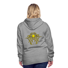 Indlæs billede til gallerivisning Modusa Raw Gold 1 Women’s Premium Hoodie - heather grey
