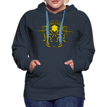 Indlæs billede til gallerivisning Modusa Raw Gold 1 Women’s Premium Hoodie - navy