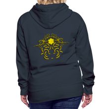 Indlæs billede til gallerivisning Modusa Raw Gold 1 Women’s Premium Hoodie - navy