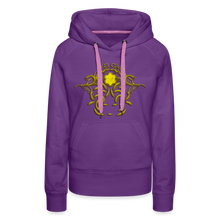 Indlæs billede til gallerivisning Modusa Raw Gold 1 Women’s Premium Hoodie - purple