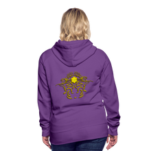 Indlæs billede til gallerivisning Modusa Raw Gold 1 Women’s Premium Hoodie - purple