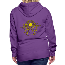 Indlæs billede til gallerivisning Modusa Raw Gold 1 Women’s Premium Hoodie - purple