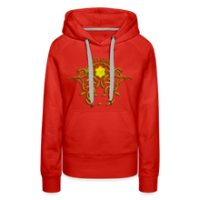 Indlæs billede til gallerivisning Modusa Raw Gold 1 Women’s Premium Hoodie - red