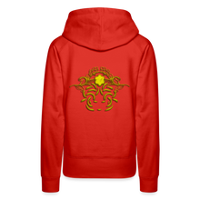 Indlæs billede til gallerivisning Modusa Raw Gold 1 Women’s Premium Hoodie - red