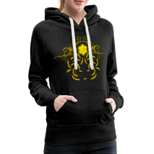 Indlæs billede til gallerivisning Modusa Raw Gold 1 Women’s Premium Hoodie - charcoal grey