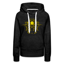 Indlæs billede til gallerivisning Modusa Raw Gold 1 Women’s Premium Hoodie - charcoal grey