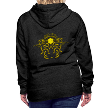 Indlæs billede til gallerivisning Modusa Raw Gold 1 Women’s Premium Hoodie - charcoal grey