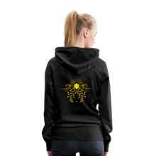 Indlæs billede til gallerivisning Modusa Raw Gold 1 Women’s Premium Hoodie - charcoal grey