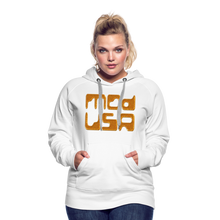 Afbeelding in Gallery-weergave laden, Mod-Usa Gold 1 Women’s Premium Hoodie - white