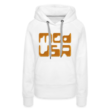 Afbeelding in Gallery-weergave laden, Mod-Usa Gold 1 Women’s Premium Hoodie - white
