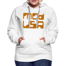 Afbeelding in Gallery-weergave laden, Mod-Usa Gold 1 Women’s Premium Hoodie - white