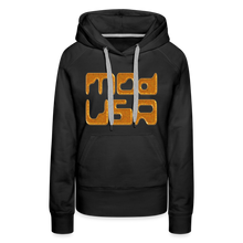 Afbeelding in Gallery-weergave laden, Mod-Usa Gold 1 Women’s Premium Hoodie - black