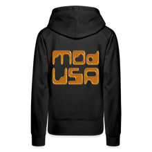 Afbeelding in Gallery-weergave laden, Mod-Usa Gold 1 Women’s Premium Hoodie - black