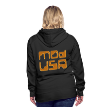 Afbeelding in Gallery-weergave laden, Mod-Usa Gold 1 Women’s Premium Hoodie - black