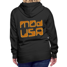 Afbeelding in Gallery-weergave laden, Mod-Usa Gold 1 Women’s Premium Hoodie - black